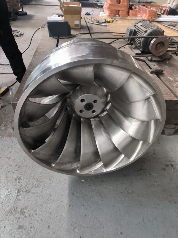 Haute efficacité 92% Retour d'une turbine hydraulique à haute pression de 10 MPa avec nombre de lames personnalisable