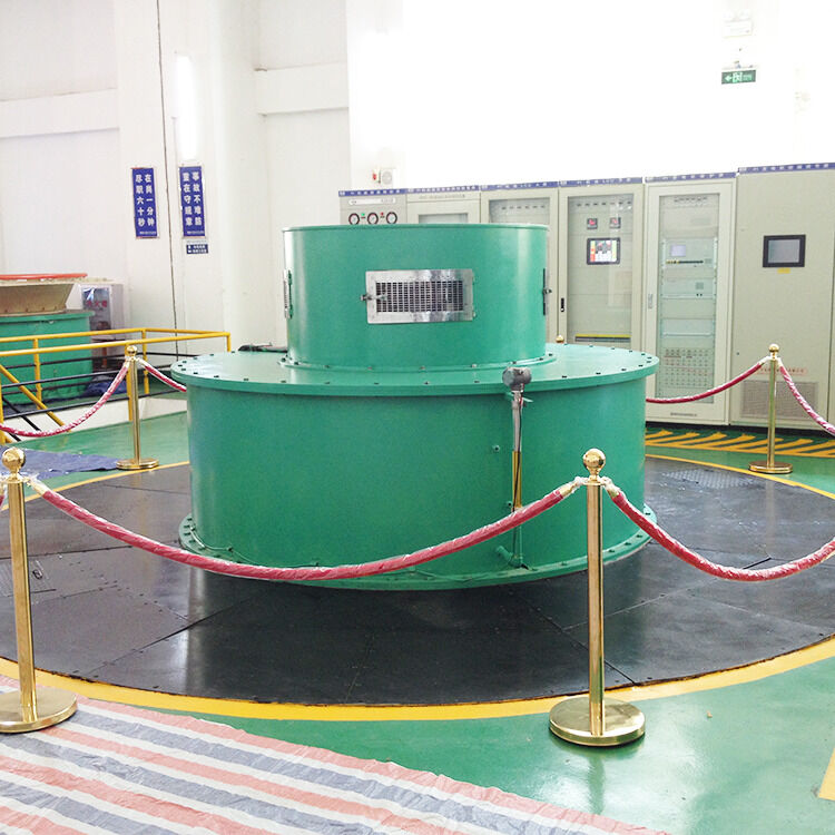 Up To Several MW Pelton Type Turbine Generator Customized Color Green And Blue Options For Hydroelectric Energy Systems