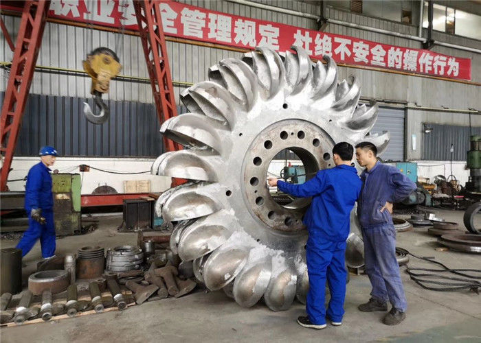 Générateur de turbine à roue Pelton de diamètre 200 mm à vitesse variable conçu pour maximiser l'extraction d'énergie dans les centrales hydroélectriques