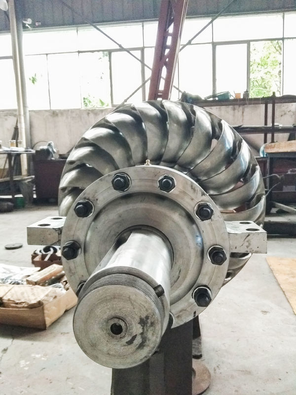 Générateur à turbine à 3 phases conçu pour un débit de conception de 0,744 M3 à 1,176 M3 et une efficacité allant jusqu'à 87%
