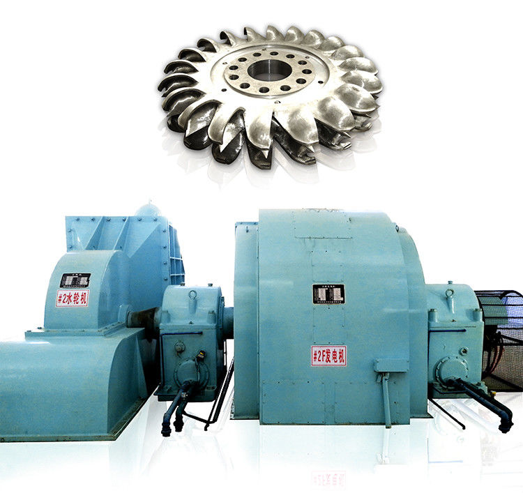 Turbine Pelton à tête haute de diamètre 200 mm comprenant un système d'excitation sans pinceau ou statique conçu pour l'énergie hydroélectrique