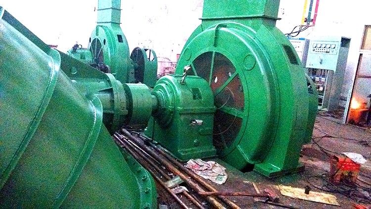 Générateur à turbine à eau à installation horizontale avec excitation à brosse ou sans brosse