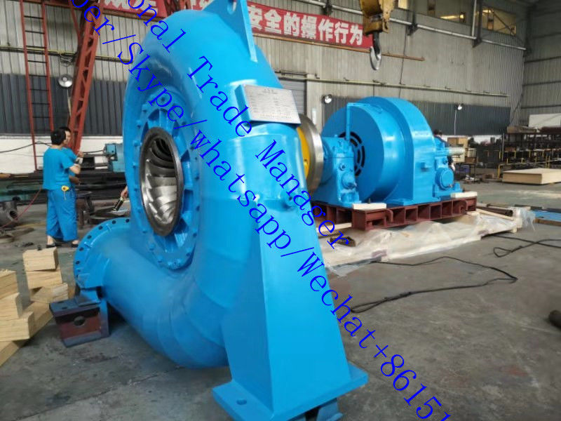 Générateur de turbine hydraulique Francis, plage de vitesse 150 tr/min, 1 000 tr/min, supportant un débit de 3,21 à 14,9 m³ de production d'énergie durable