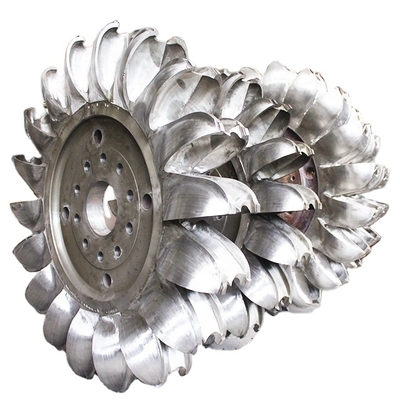 Matériau en acier inoxydable à haute vitesse Pelton Hydro Turbine Runner sur mesure