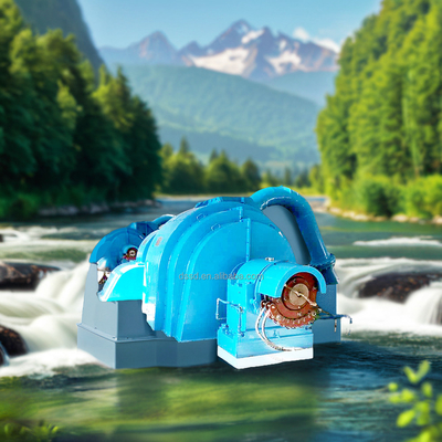 Générateur de turbine hydraulique pour tête d'eau de 5 m à 500 m avec une efficacité de 90 à 96%