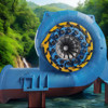 Générateur d'hydro-turbines Francis de 1 MW à 2 MW pour petits projets hydroélectriques