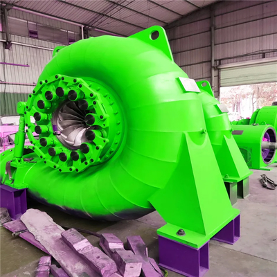 Turbine hydraulique Francis en acier / acier inoxydable conçue pour une portée de tête d'eau de 5 à 500 m