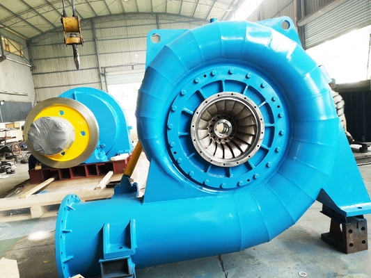 Générateur de turbine hydraulique personnalisé pour tête d'eau 450-1000 tours par minute Durabilité