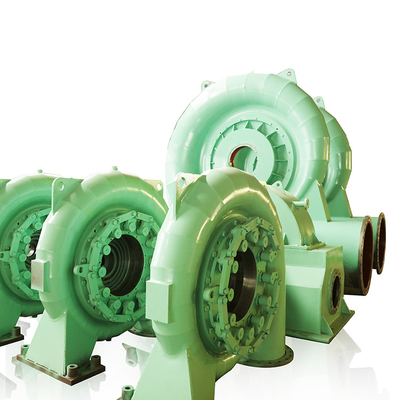 Durée de vie Générateur de turbine hydroélectrique en acier 450-1000 tours par minute pour tête d'eau 5m-500m