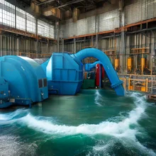 Générateur de turbine à eau Refroidissement par air/eau 50 Hz/60 Hz Fréquence pour installation verticale/horizontale