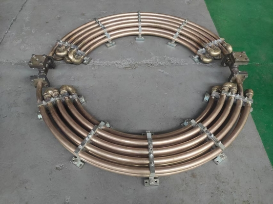 500x500x500 mm refroidisseur d'huile hydraulique à turbine à eau 150-1000 tours par minute
