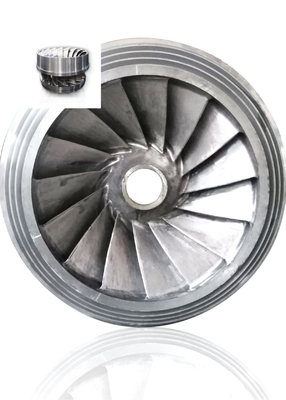 Turbine hydraulique à angle de lame soudé fixe sur mesure avec traitement de surface