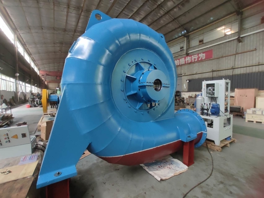 Générateur de turbine hydraulique Francis triphasé avec excitation sans balais, type d'installation verticale et horizontale