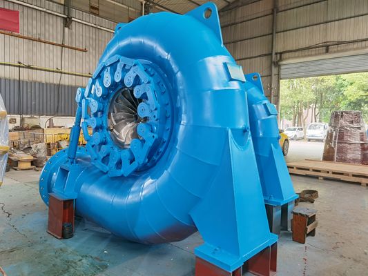 Roue de turbine hydraulique à haut rendement avec compatibilité OEM et conception ouverte ou fermée pour la production d'énergie hydroélectrique