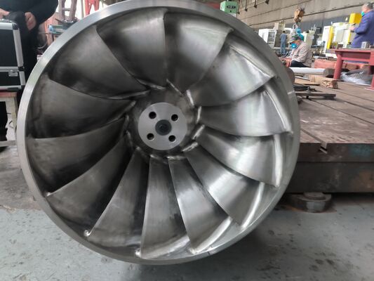 Haute efficacité 92% Retour d'une turbine hydraulique à haute pression de 10 MPa avec nombre de lames personnalisable