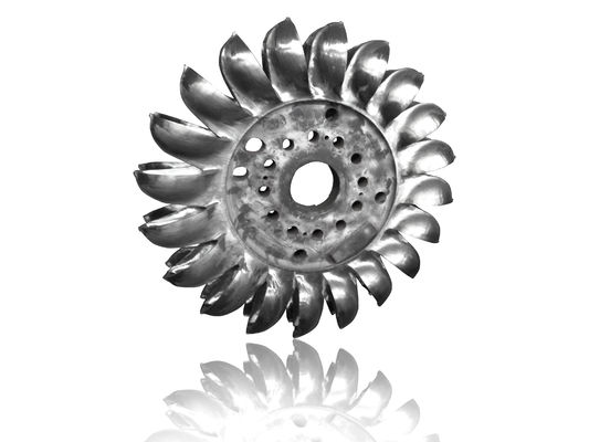 Turbine hydraulique en acier inoxydable ou en acier avec hauteur de lame personnalisée