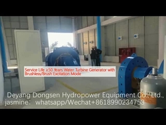 Durée de vie ≥ 50 ans Générateur à turbine à eau avec mode d'excitation sans pinceau/pinceau