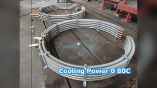 Refroidisseur d'huile 0-80C Dissipation thermique maximale 10-100 Kg