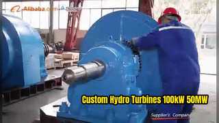 Solutions de turbines hydroélectriques personnalisées de 100 kW à 50 MW