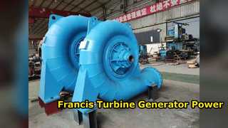 Générateur de turbine Francis 1,27-1,977 M3s puissance