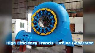 Générateur de turbine Francis à haute efficacité pour l'énergie hydroélectrique