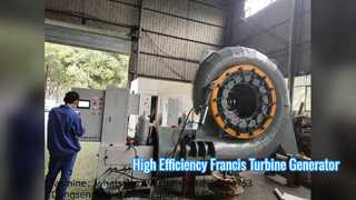 Générateur de turbine Francis à haute efficacité 300KW à 20MW