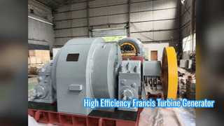 Générateur de turbine Francis à haute efficacité pour l'hydroélectricité