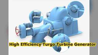 Générateur de turbine Turgo à haute efficacité pour l'énergie hydroélectrique